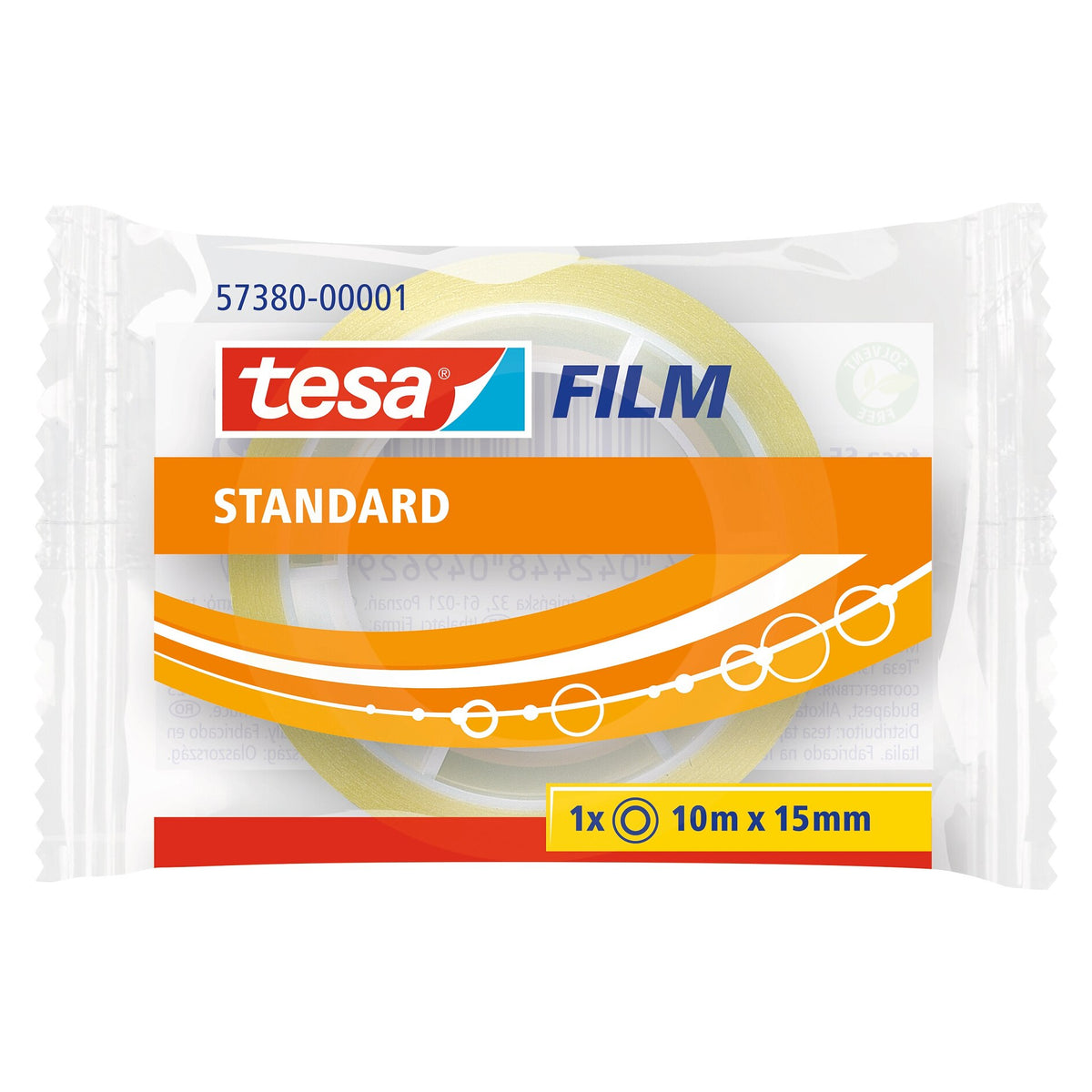 tesafilm standard, transparent, im Flowpack, 10 m x 15 mm
