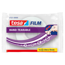 Tesafilm – ručne odtrhávateľná, priehľadná, 25 m x 19 mm