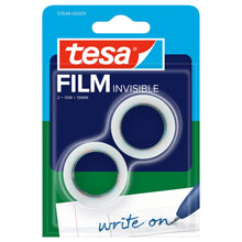 tesafilm INVISIBLE, matná biela, v blistri, 10 m x 19 mm