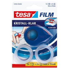 tesafilm 57859 Mini odvíjač s 2 rolkami tesafilm Crystal Clear, priehľadné