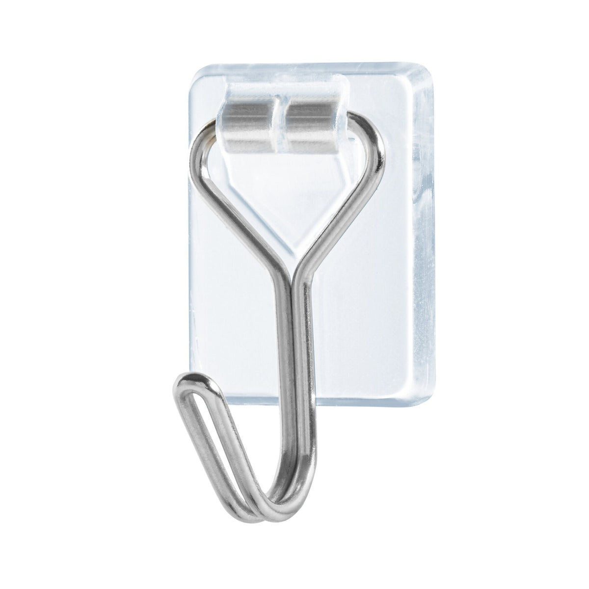tesa Powerstrips Selbstklebende Haken mit abnehmbaren Drahthaken, transparent