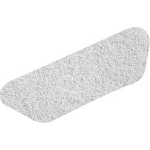 Jeden obdĺžnikový Twister S-Pad biely (45x15 cm) reštauračný podložka na kamenné podlahy od Diversey Deutschland GmbH & Co. OHG je zobrazený s oblými rohmi na bielom pozadí.