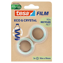 tesafilm Eco & Crystal, priehľadná, v blistri, 10 m x 19 mm