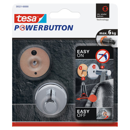 tesa Powerbutton Universal Medium Designhaken