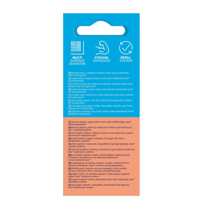 tesa GLUE ROLLER Permanent, transparent, nachfüllbar