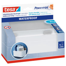 tesa Powerstrips Waterproof Regal Zoom, Metall, weiß