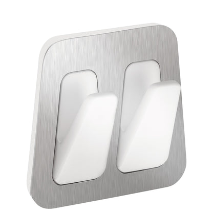 tesa Powerstrips Doppelhaken Waterproof Metall-Kunststoff, weiß
