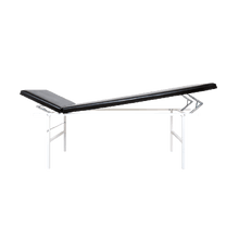 Untersuchungsliege Stahlrohr Kopf- und Fußteil verstellbar schwarz