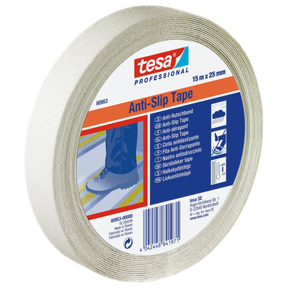 tesa Professional 60953 Anti-Rutschband fluoriszierend, 15 m x 25 mm, neon-gelb
