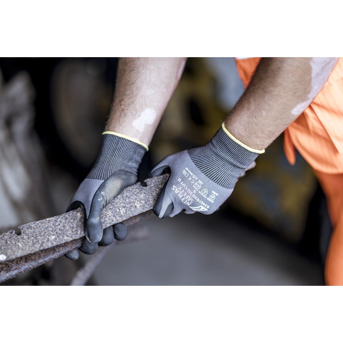 NITRAS ESD 3D CUT D, ochranné rukavice proti porezaniu, šedá / čierna