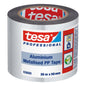tesa 63600 ALU-bedampftes PP-Klebeband, 30 m x 50 mm, aluminium-weiß, kleiner Kern