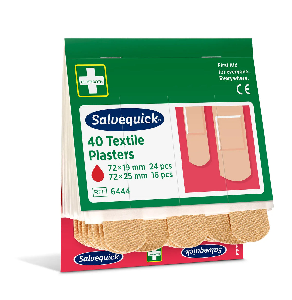 Vypredávaný tovar: Holthaus Medical Salvequick® náplasť – náhradná sada REF 6444 v ochrannom obale, 2 veľkosti | balenie (40 kusov)