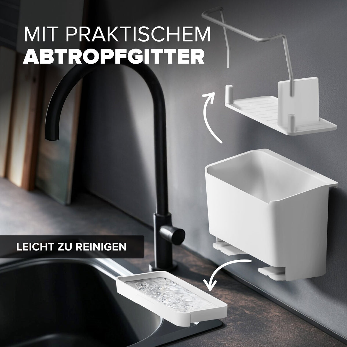 tesa Küchenzubehör Spülbecken Organizer Set – Produktmerkmale