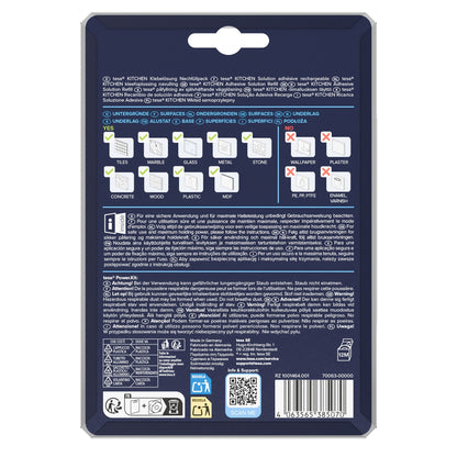 tesa Power.Kit Nachfüllpack für Küchenorganizer Sets - Reling und Adapter