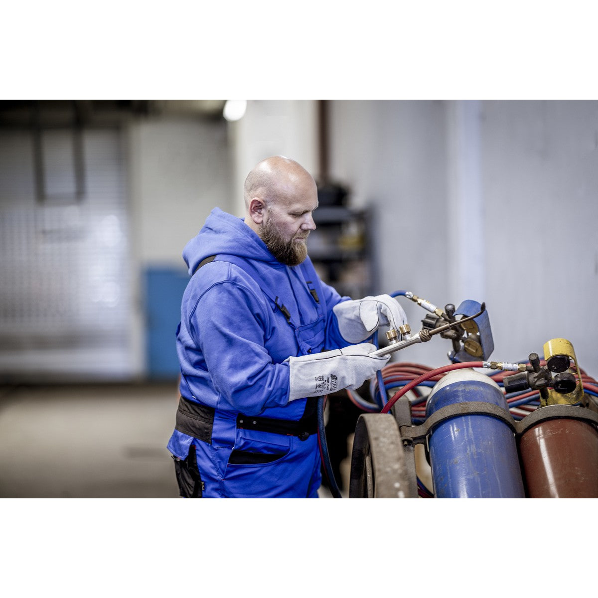 NITRAS SAFE, zváračské rukavice, šedá