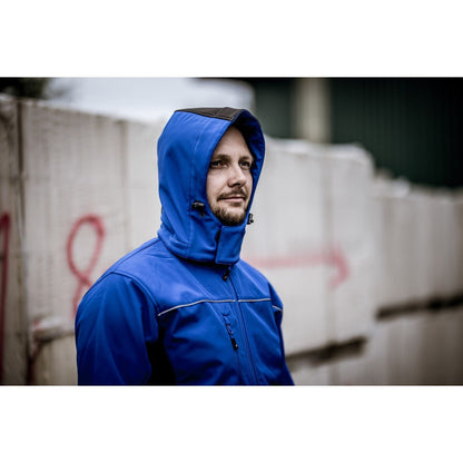 NITRAS odopínacia kapucňa, kráľovská modrá / čierna, OEKO-TEX polyester: 94%; Elastan: 6% | Balenie (1 kus)