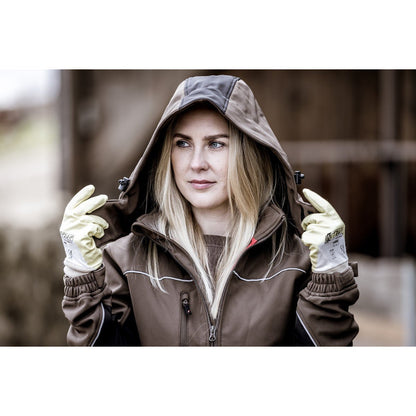 NITRAS odnímateľná kapucňa, hnedá / čierna, OEKO-TEX polyester: 94%; Elastan: 6% | Balenie (1 kus)