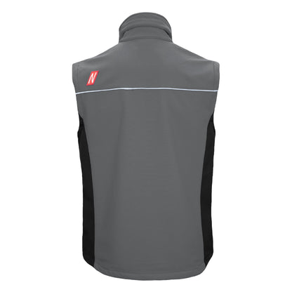 NITRAS MOTION TEX LIGHT, softshellová vesta, šedá / čierna