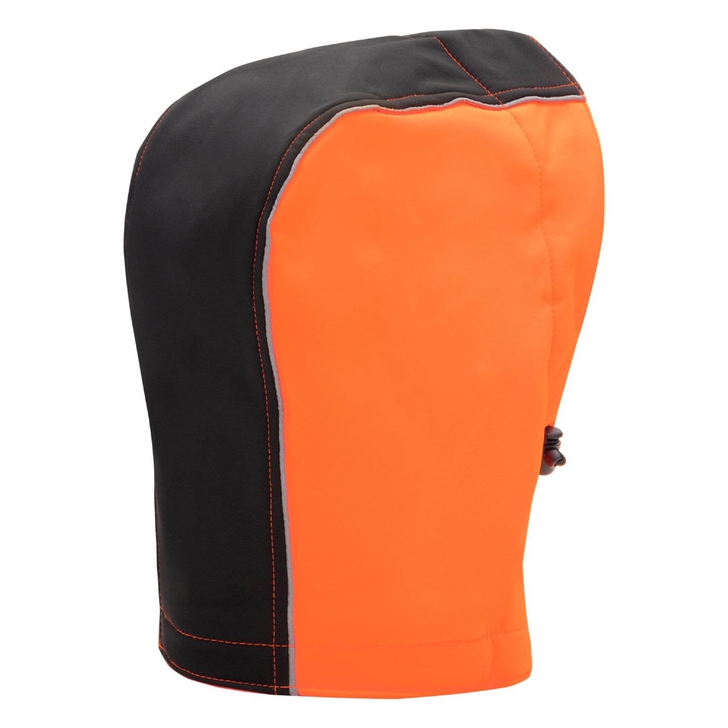 NITRAS odnímateľná kapucňa, neónová oranžová / čierna, OEKO-TEX polyester: 100% | Balenie (1 kus)