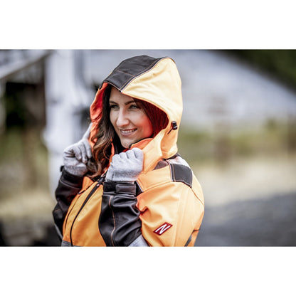 NITRAS odnímateľná kapucňa, neónová oranžová / čierna, OEKO-TEX polyester: 100% | Balenie (1 kus)