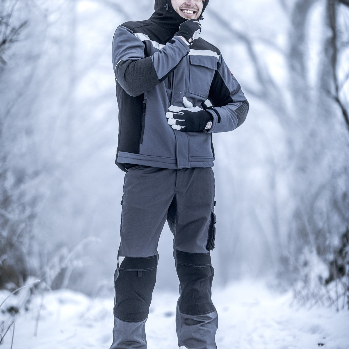 NITRAS MOTION TEX PLUS, zimná bunda, šedá / čierna