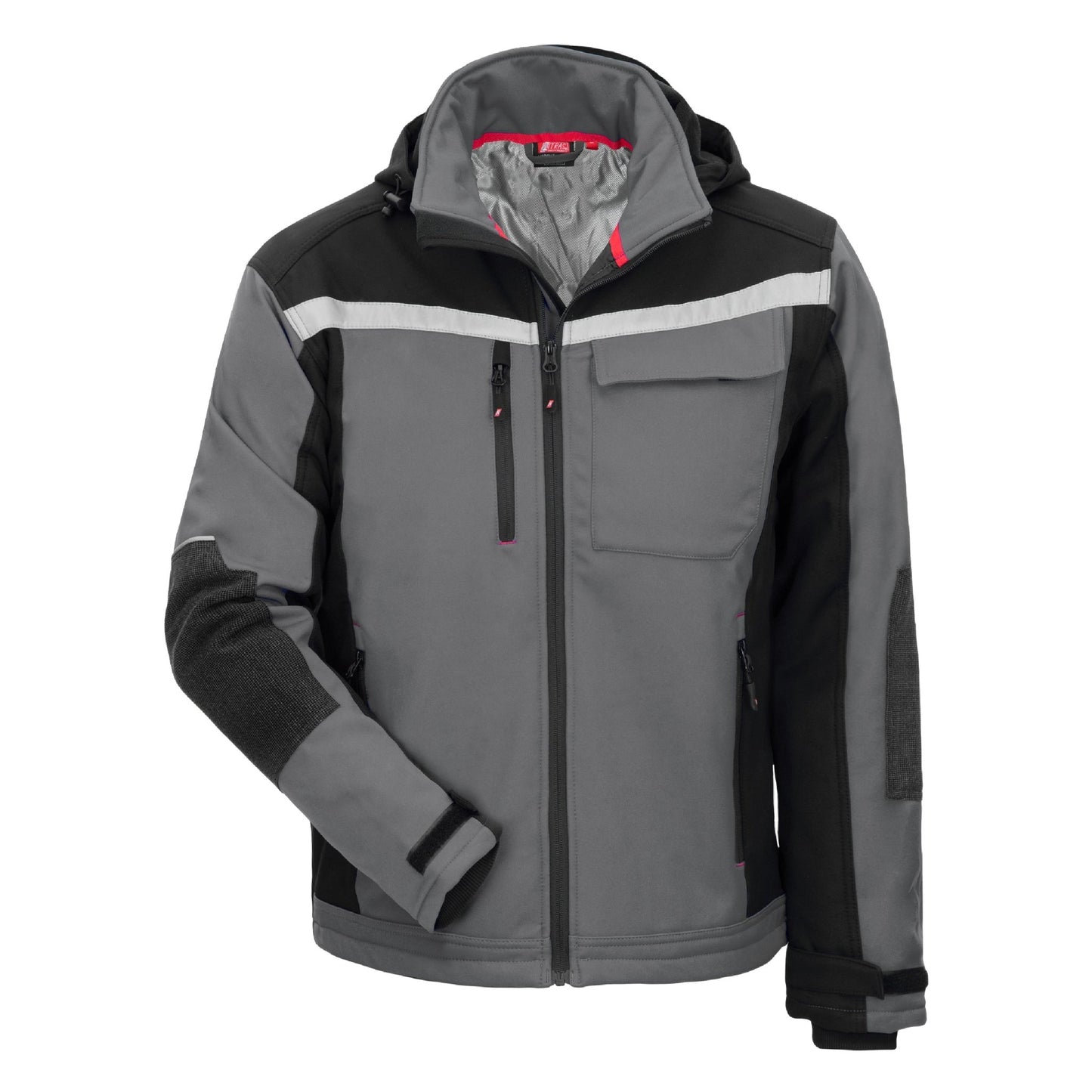 NITRAS MOTION TEX PLUS, softshellová bunda, šedá / čierna