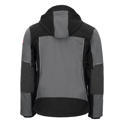 NITRAS MOTION TEX PLUS, softshellová bunda, šedá / čierna