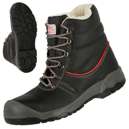 NITRAS STEP MID+ W, bezpečnostná zimná obuv S3, stredná výška, čierna