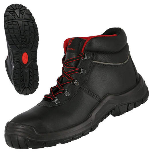 Bezpečnostná obuv NITRAS POWER STEP MID, S3 HI HRO, stredná výška, čierna