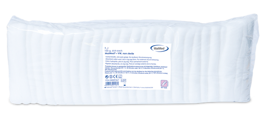 Bavlnené fóliové vrecúško s cik-cak bandážou MaiMed-VW