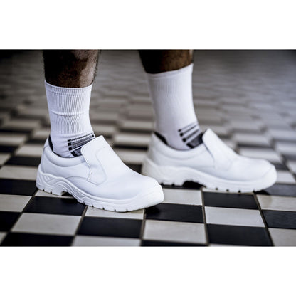 NITRAS CLEAN STEP SL, bezpečnostné papuče S2, biele