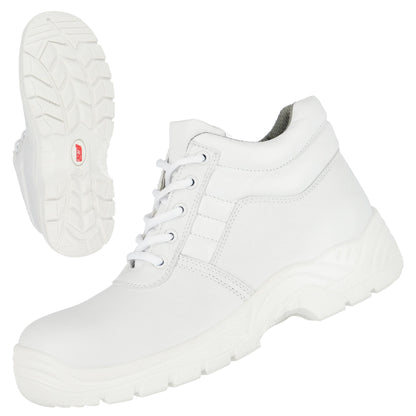 NITRAS CLEAN STEP MID, bezpečnostná obuv S2, stredná výška, biela