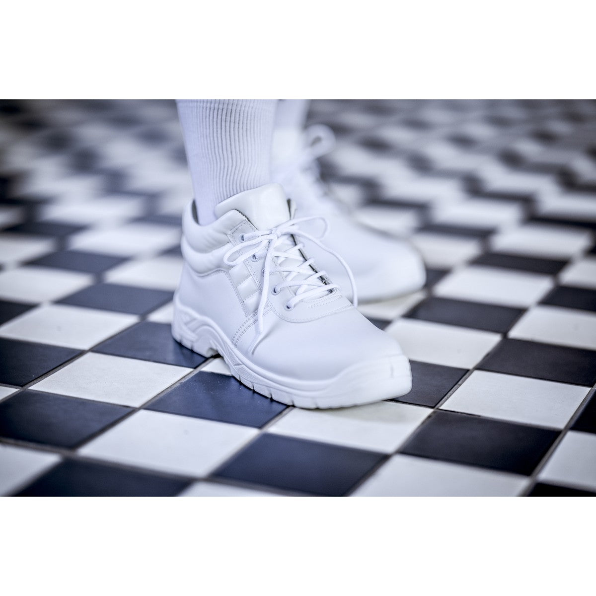 NITRAS CLEAN STEP MID, bezpečnostná obuv S2, stredná výška, biela