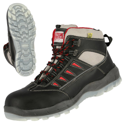 NITRAS SPORT STEP MID, bezpečnostná obuv S3, stredná výška, čierna
