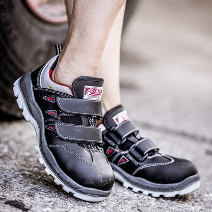 NITRAS SPORT STEP SA, bezpečnostné sandále S1P, čierne