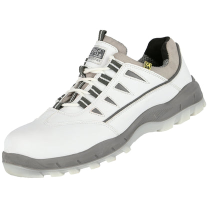 NITRAS SPORT STEP WH, bezpečnostné poltopánky, biele