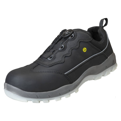 NITRAS SPORT STEP FIT, bezpečnostné poltopánky, čierne