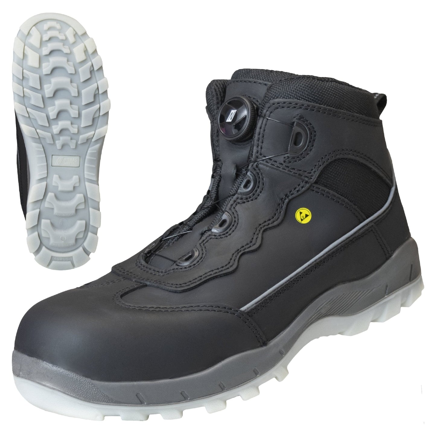 NITRAS SPORT STEP MID FIT, bezpečnostná obuv, stredná výška, čierna