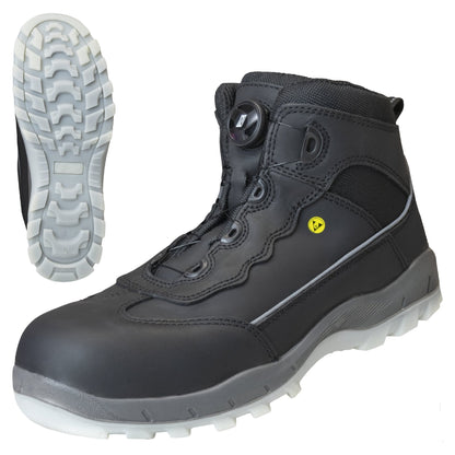 NITRAS SPORT STEP MID FIT, bezpečnostná obuv, stredná výška, čierna