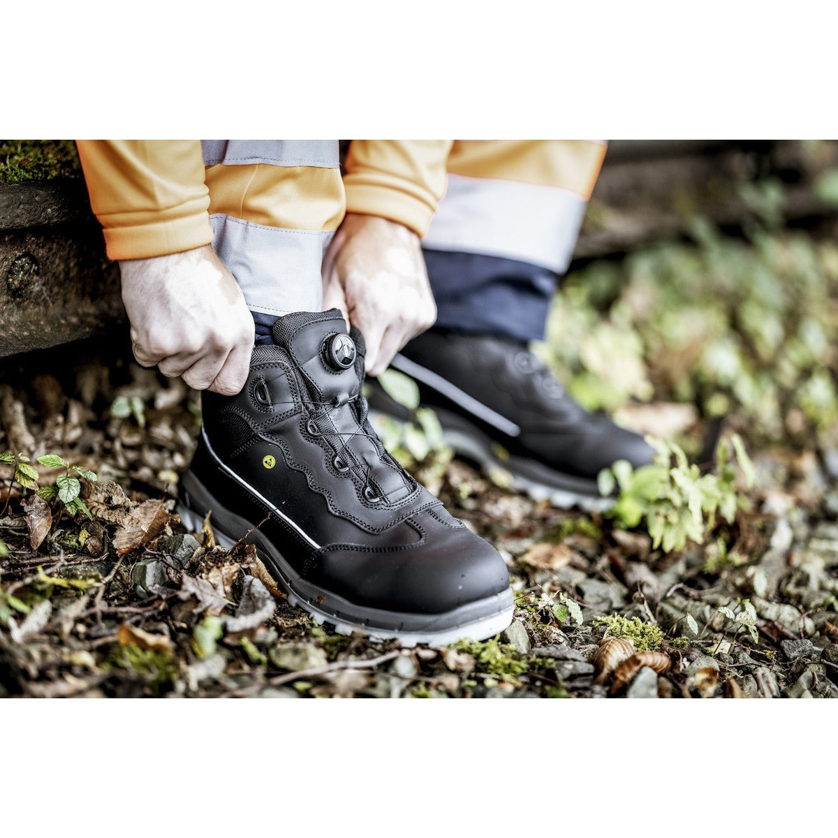 NITRAS SPORT STEP MID FIT, bezpečnostná obuv, stredná výška, čierna