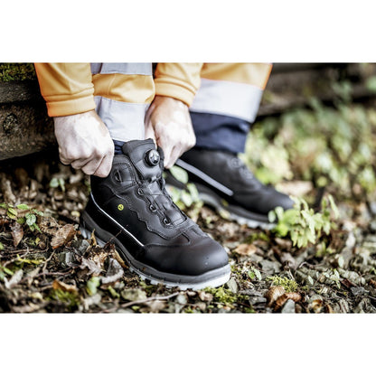 NITRAS SPORT STEP MID FIT, bezpečnostná obuv, stredná výška, čierna
