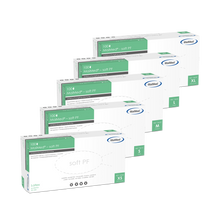 MaiMed-soft PF latexové vyšetrovacie rukavice nesterilné bez púdru 100 kusov/krabička