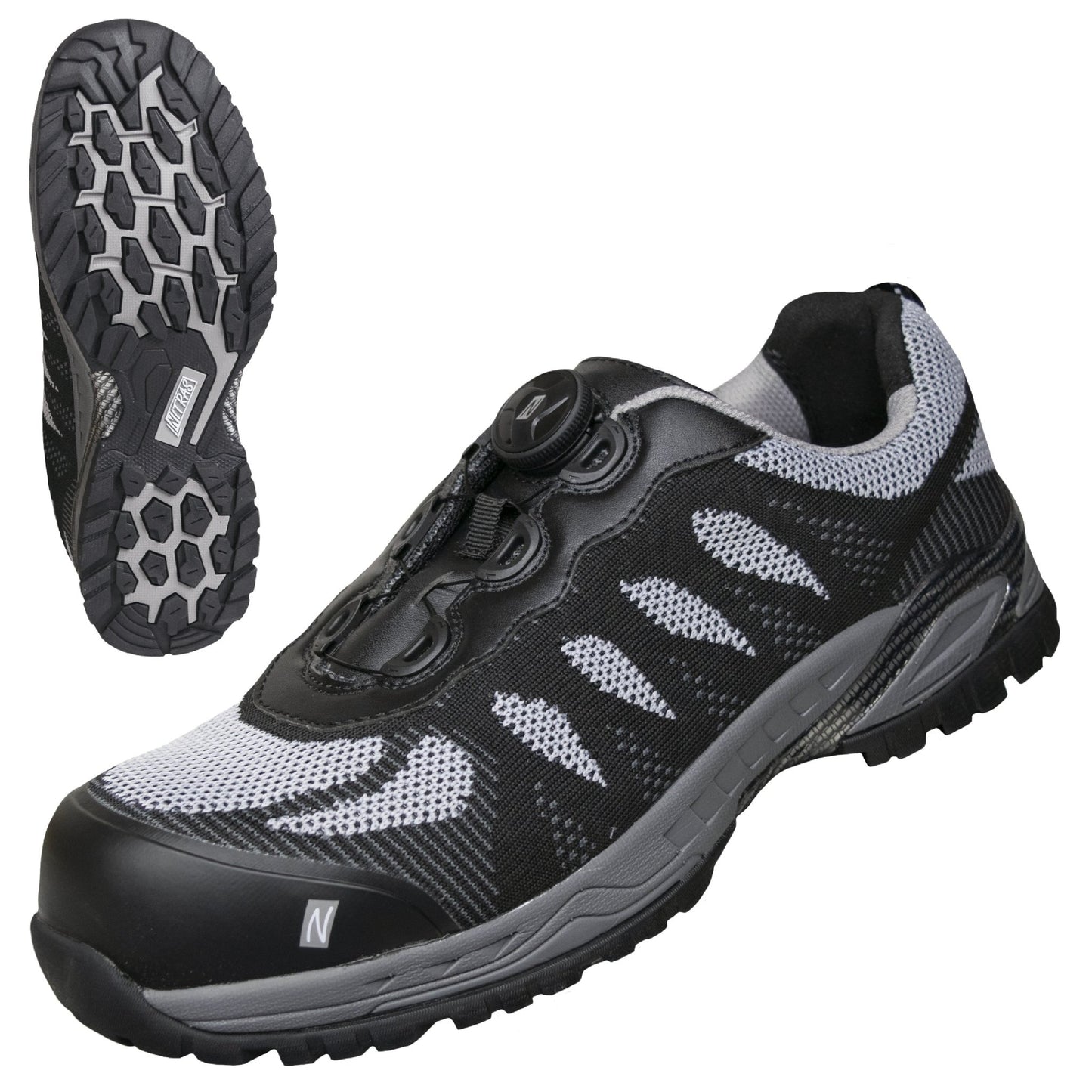 NITRAS PRO STEP FIT, bezpečnostná obuv, čierna / šedá