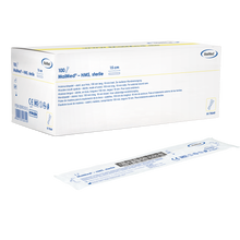 MaiMed - HMS sterilný drevený stláčač úst, dĺžka 15 cm, 100x1 ks. sterilne balené | Krabička (100 kusov)