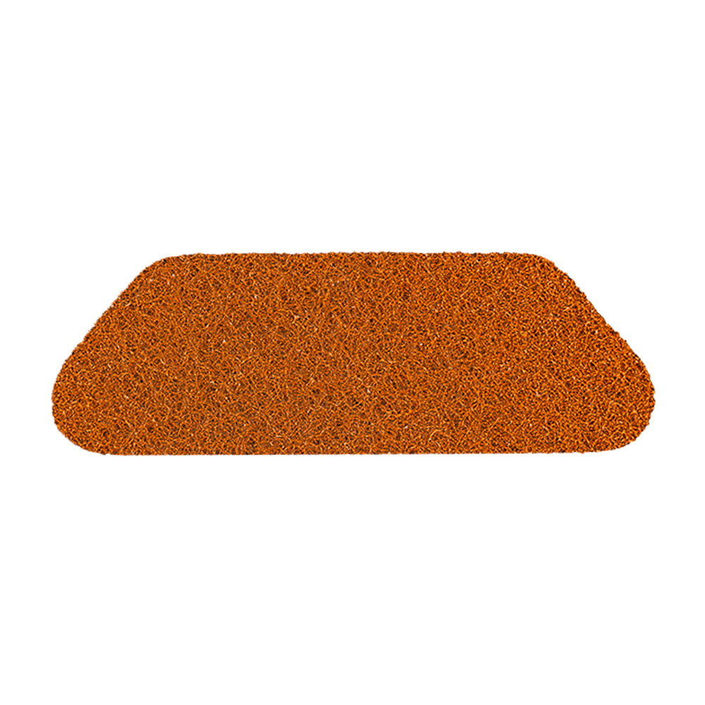Das Twister HT S-Pad Orange (45x15 cm, 2 St., Diversey Deutschland GmbH & Co. OHG) ist ideal für die Tiefenreinigung von unbeschichteten Böden in stark frequentierten Bereichen - hier mit dicht gepackten orangefarbenen Borsten und abgerundeten Ecken auf weißem Grund.