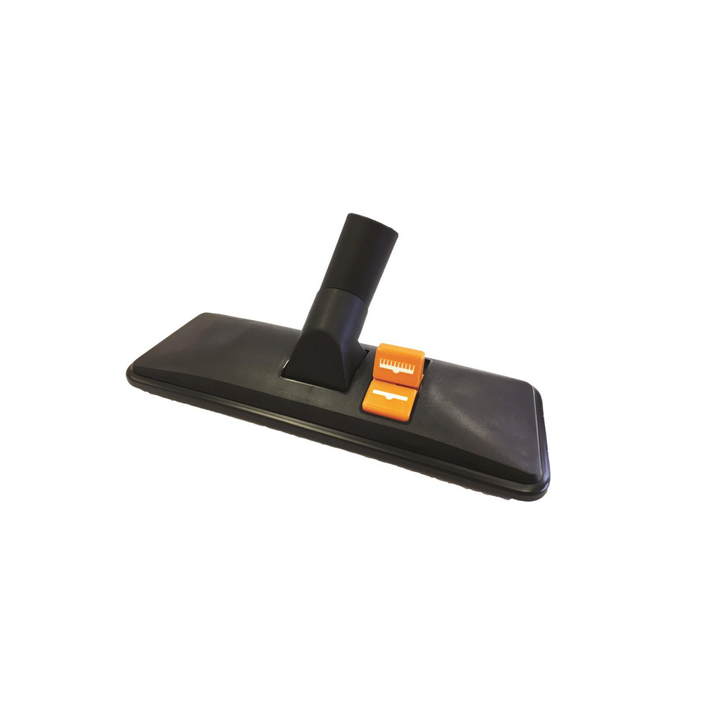 Die TASKI AERO Kombi-Gleitdüse 32mm von Diversey Deutschland GmbH & Co. OHG, für TASKI AERO (1 Stück), überzeugt mit Zentralanschlussrohr und orangem Schalter - bestens geeignet für vielseitige und effiziente Reinigung.