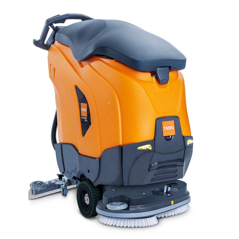 TASKI ULTIMAXX 1900 DD55 Economy P od Diversey: ďalšia generácia nesamohybnej umývacej a vysávacej mašiny so 42L nádržou, 55cm dvojitým kotúčom a robustným dizajnom - ideálna pre efektívne čistenie podláh.