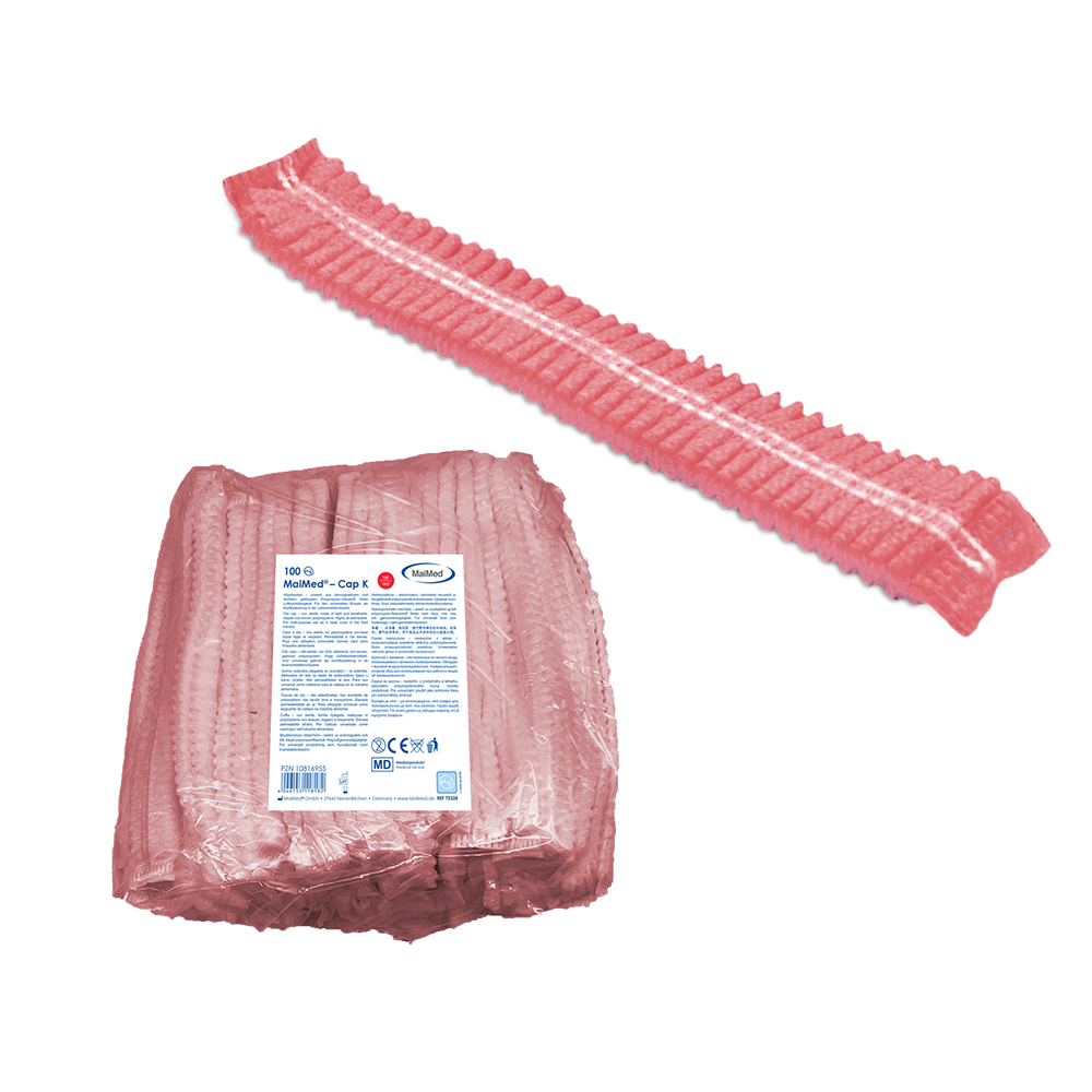 MaiMed-Cap K, klipsový uzáver z PP, 100 kusov/vrecko