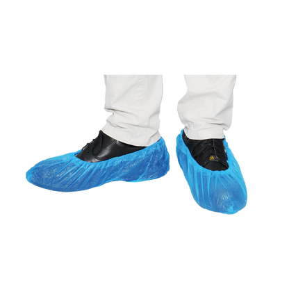 MaiMed-Cover CPE návleky na topánky Jednorazové návleky na topánky z CPE, modré, 100 kusov/bal. | Balenie (100 kusov)