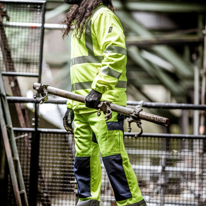 NITRAS MOTION TEX VIZ, dlhé pracovné nohavice s vysokou viditeľnosťou